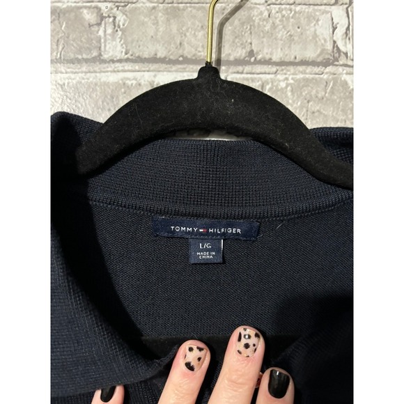 Tommy Hilfiger Navy Polo Tee - Picture 3 of 3